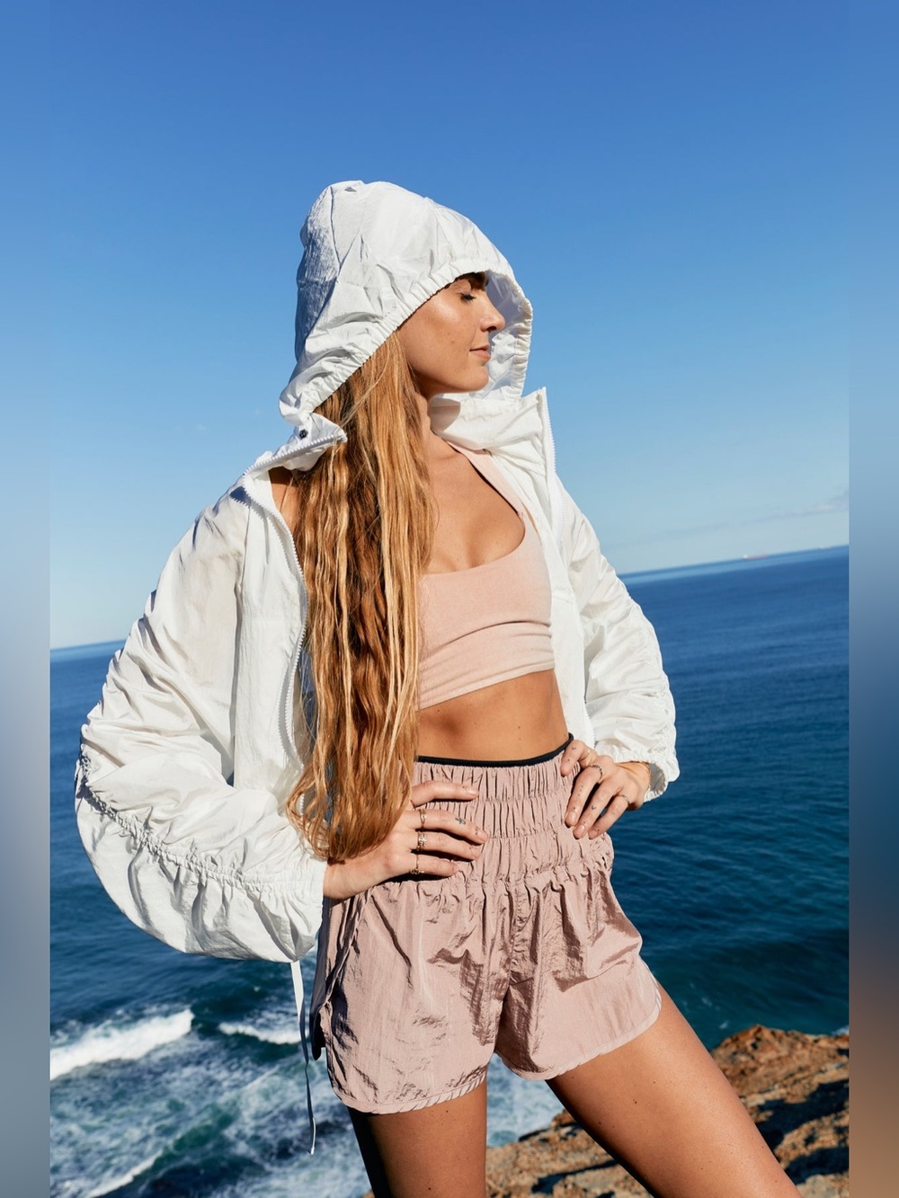 FREE PEOPLE MOVEMENT THE WAY HOME SHORT - MOONLIGHT MAUVE